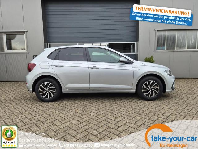 Volkswagen Polo - Life 1.0 TSI 95PS Rückf.Kamera Sitzheizung Digital Cockpit Klima PDC abgd.Scheiben Bluetooth Apple Car Play Android Auto 15-LM Vorlauffahrzeug