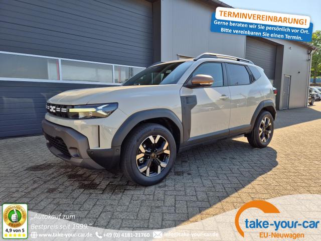 Dacia Duster - Extreme Hybrid 140PS Automatik 1.6 SCE Lenkradheizung Sitzheizung Klimaautomatik 4x Kamera elektr.Parkbremse Teil-Leder Bluetooth Apple Carplay Android Auto PDC v+h 2xKeyless 17-LM Vorlauffahrzeug