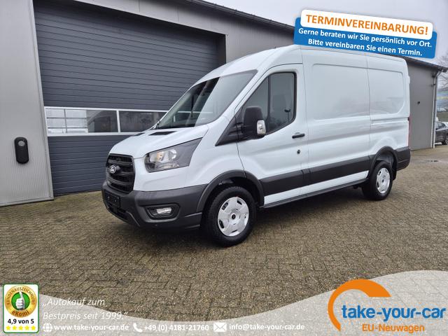 Ford Transit - L2H2 2.0 EcoBlue 130PS Trend 3,5t 2-Sitzer AHK Sitzheizung Lenkradheizung Frontscheibe beheizb. Klimaautomatik PDC v+h Rückf.Kamera Bluetooth DAB Apple CarPlay Android Auto Tempomat Ganzj.Reifen Vorlauffahrzeug