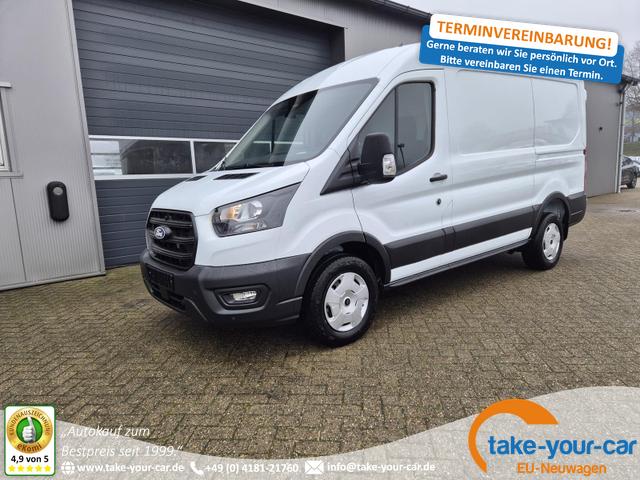 Ford Transit - L2H2 2.0 EcoBlue 130PS Trend 3,5t 3-Sitzer AHK Sitzheizung Lenkradheizung Frontscheibe beheizb. Klimaautomatik Bluetooth DAB Apple CarPlay Android Auto PDC v+h Rückf.Kamera Tempomat Vorlauffahrzeug