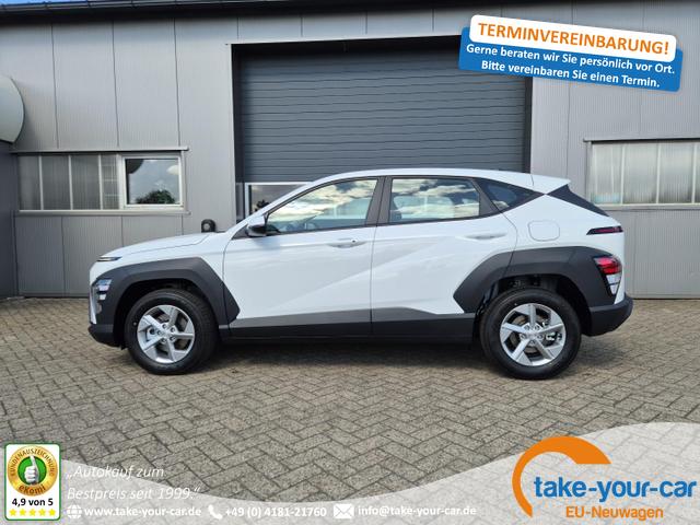 Hyundai KONA - Select 1.6 GDI 129PS Hybrid Automatik MY2025 Voll-LED Klimaautomatik Navi Rückf.Kamera PDC v+h 12,3"-Touchscreen DAB+ Apple CarPlay Android Auto Tempomat 16-LM Vorlauffahrzeug