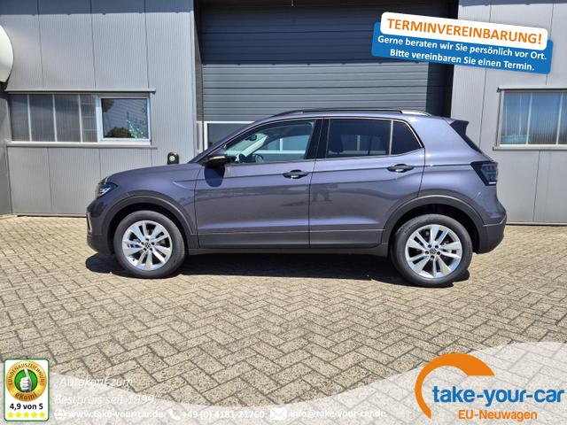Volkswagen T-Cross - 1.0 TSI 116PS DSG Life LED-Matrix-Scheinwerfer Klimaautomatik Sitzheizung PDC Rückf.Kamera 17-LM abged.Scheiben 2xKeyless DAB+ Bluetooth Touchscreen Apple CarPlay Android Auto Vorlauffahrzeug