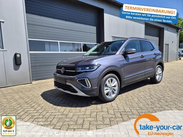 Volkswagen T-Cross - 1.0 TSI 116PS DSG Life LED-Matrix-Scheinwerfer Klimaautomatik Sitzheizung PDC Rückf.Kamera 17-LM abged.Scheiben 2xKeyless DAB+ Bluetooth Touchscreen Apple CarPlay Android Auto Vorlauffahrzeug