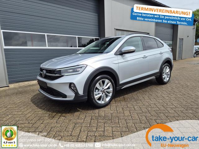 Volkswagen Taigo - 1.5 TSI 150PS DSG Life LED-Matrix-Scheinwerfer Klimaautomatik Sitzheizung PDC Rückf.Kamera 17-LM abged.Scheiben 2xKeyless DAB+ Bluetooth Touchscreen Apple CarPlay Android Auto Vorlauffahrzeug