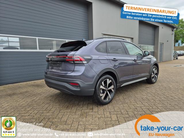 Volkswagen Taigo - 1.0 TSI 116PS DSG Life LED-Matrix-Scheinwerfer Klimaautomatik Sitzheizung PDC Rückf.Kamera 17-LM abged.Scheiben 2xKeyless DAB+ Bluetooth Touchscreen Apple CarPlay Android Auto Vorlauffahrzeug