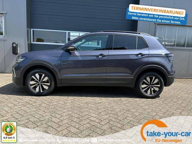 Volkswagen T-Cross - 1.0 TSI 116PS DSG Life LED-Matrix-Scheinwerfer Klimaautomatik Sitzheizung PDC Rückf.Kamera 17-LM abged.Scheiben 2xKeyless DAB+ Bluetooth Touchscreen Apple CarPlay Android Auto Vorlauffahrzeug