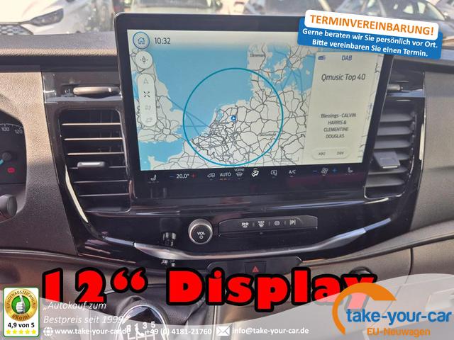 Ford Transit - 350 L4H3 2.0 EcoBlue 130PS Trend Heckantrieb 3,5t 2-Sitzer AHK Sitzheizung Frontscheibe beheizb. Klimaautomatik Navi PDC v+h Bluetooth DAB Apple CarPlay Android Auto Tempomat Ganzj.Reifen Vorlauffahrzeug