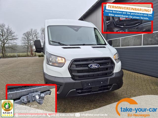 Ford Transit - L2H2 2.0 EcoBlue 165PS Trend Heckantrieb 3,5t 2-Sitzer AHK Sitzheizung Lenkradheizung Frontscheibe beheizb. Klimaautomatik PDC v+h Rückf.Kamera Bluetooth DAB Apple CarPlay Android Auto Tempomat Ganzj.Reifen Vorlauffahrzeug