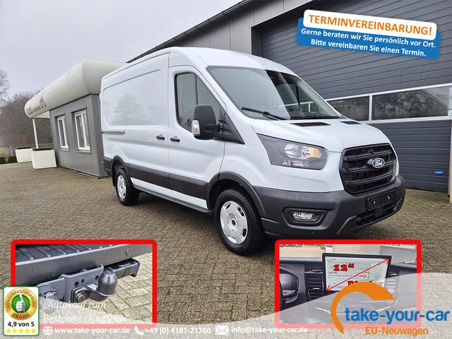 Ford Transit - L2H2 2.0 EcoBlue 130PS Trend 3,5t 2-Sitzer AHK Sitzheizung Lenkradheizung Frontscheibe beheizb. Klimaautomatik PDC v+h Rückf.Kamera Bluetooth DAB Apple CarPlay Android Auto Tempomat Ganzj.Reifen Vorlauffahrzeug