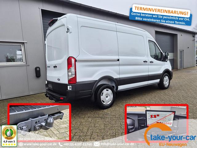 Ford Transit - L2H2 2.0 EcoBlue 130PS Trend 3,5t 3-Sitzer AHK Sitzheizung Lenkradheizung Frontscheibe beheizb. Klimaautomatik PDC v+h Rückf.Kamera Bluetooth DAB Apple CarPlay Android Auto Tempomat Ganzj.Reifen Vorlauffahrzeug