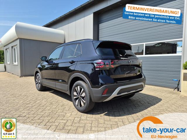 Volkswagen T-Cross - 1.0 TSI 116PS DSG Life LED-Matrix-Scheinwerfer Klimaautomatik Sitzheizung PDC Rückf.Kamera 17-LM abged.Scheiben 2xKeyless DAB+ Bluetooth Touchscreen Apple CarPlay Android Auto Vorlauffahrzeug