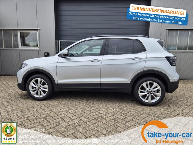 Volkswagen T-Cross - 1.0 TSI 116PS DSG Life LED-Matrix-Scheinwerfer Klimaautomatik Sitzheizung PDC Rückf.Kamera 17-LM abged.Scheiben 2xKeyless DAB+ Bluetooth Touchscreen Apple CarPlay Android Auto Vorlauffahrzeug