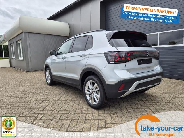 Volkswagen T-Cross - 1.0 TSI 116PS DSG Life LED-Matrix-Scheinwerfer Klimaautomatik Sitzheizung PDC Rückf.Kamera 17-LM abged.Scheiben 2xKeyless DAB+ Bluetooth Touchscreen Apple CarPlay Android Auto Vorlauffahrzeug