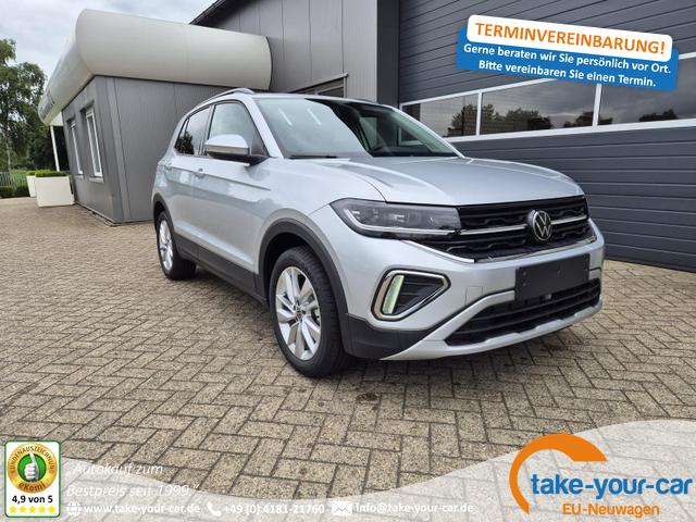 Volkswagen T-Cross - 1.0 TSI 116PS DSG Life LED-Matrix-Scheinwerfer Klimaautomatik Sitzheizung PDC Rückf.Kamera 17-LM abged.Scheiben 2xKeyless DAB+ Bluetooth Touchscreen Apple CarPlay Android Auto Vorlauffahrzeug