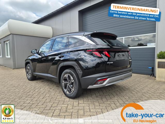 Hyundai TUCSON - 1.6 T-GDI 160PS Sitzheizung Lenkradheizung Klimaautomatik Navi 12,3"-Touchscreen DAB+ wireless Apple CarPlay + Android Auto PDC v+h Rückf.Kamera 2xKeyless 17-LM Vorlauffahrzeug