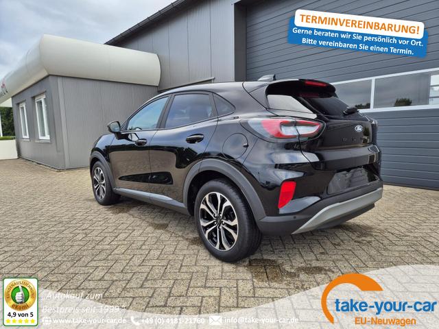 Ford Puma - Titanium 1.0 EcoBoost Hybrid 125PS Klimaautomatik Sitzheizung Lenkradheizung Frontscheibe beheizb. LED-Scheinwerfer Ford-Navi SYNC4 Bluetooth Apple CarPlay Android Auto PDC v+h 17-LM Vorlauffahrzeug