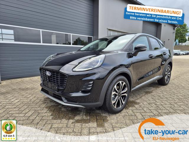 Ford Puma - Titanium 1.0 EcoBoost Hybrid 125PS Klimaautomatik Sitzheizung Lenkradheizung Frontscheibe beheizb. LED-Scheinwerfer Ford-Navi SYNC4 Bluetooth Apple CarPlay Android Auto PDC v+h 17-LM Vorlauffahrzeug
