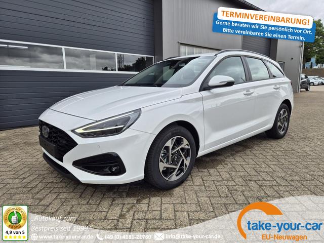 Hyundai i30 Kombi - 1.0 T-GDI 100PS Automatik AbstandsTempomat Toter-Winkel-Assistent Sitzheizung Lenkradheizung Klimaautomatik Navi 10,25"-Touchscreen DAB+ wireless Apple CarPlay + Android Auto PDC v+h Rückf.Kamera 16-LM Vorlauffahrzeug