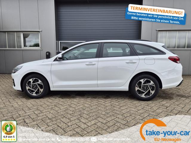 Hyundai i30 Kombi - 1.0 T-GDI 100PS Automatik AbstandsTempomat Toter-Winkel-Assistent Sitzheizung Lenkradheizung Klimaautomatik Navi 10,25"-Touchscreen DAB+ wireless Apple CarPlay + Android Auto PDC v+h Rückf.Kamera 16-LM Vorlauffahrzeug