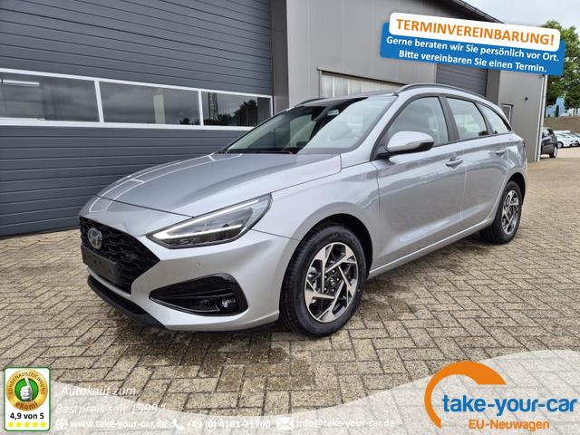 Hyundai i30 Kombi - 1.0 T-GDI 100PS Automatik AbstandsTempomat Toter-Winkel-Assistent Sitzheizung Lenkradheizung Klimaautomatik Navi 10,25"-Touchscreen DAB+ wireless Apple CarPlay + Android Auto PDC v+h Rückf.Kamera 16-LM Vorlauffahrzeug