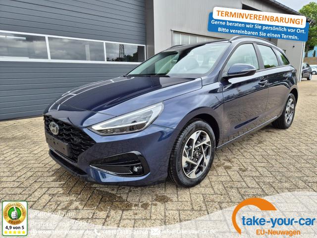 Hyundai i30 Kombi - 1.0 T-GDI 100PS Automatik AbstandsTempomat Toter-Winkel-Assistent Sitzheizung Lenkradheizung Klimaautomatik Navi 10,25"-Touchscreen DAB+ wireless Apple CarPlay + Android Auto PDC v+h Rückf.Kamera 16-LM Vorlauffahrzeug