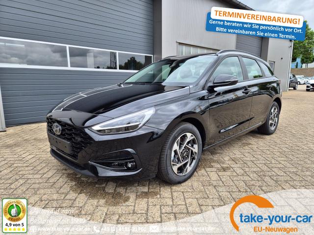 Hyundai i30 Kombi - 1.0 T-GDI 100PS Automatik AbstandsTempomat Toter-Winkel-Assistent Sitzheizung Lenkradheizung Klimaautomatik Navi 10,25"-Touchscreen DAB+ wireless Apple CarPlay + Android Auto PDC v+h Rückf.Kamera 16-LM Vorlauffahrzeug