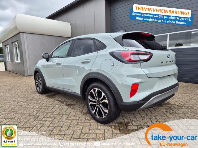 Ford Puma - Titanium 1.0 EcoBoost Hybrid 125PS Klimaautomatik Sitzheizung Lenkradheizung Frontscheibe beheizb. LED-Scheinwerfer Ford-Navi SYNC4 Bluetooth Apple CarPlay Android Auto PDC v+h 17-LM Vorlauffahrzeug