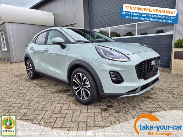 Ford Puma - Titanium 1.0 EcoBoost Hybrid 125PS Klimaautomatik Sitzheizung Lenkradheizung Frontscheibe beheizb. LED-Scheinwerfer Ford-Navi SYNC4 Bluetooth Apple CarPlay Android Auto PDC v+h 17-LM Vorlauffahrzeug