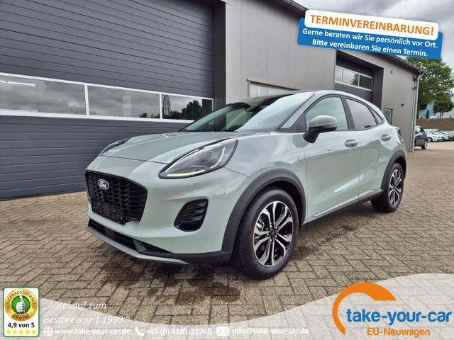 Ford Puma - Titanium 1.0 EcoBoost Hybrid 125PS Klimaautomatik Sitzheizung Lenkradheizung Frontscheibe beheizb. LED-Scheinwerfer Ford-Navi SYNC4 Bluetooth Apple CarPlay Android Auto PDC v+h 17-LM Vorlauffahrzeug