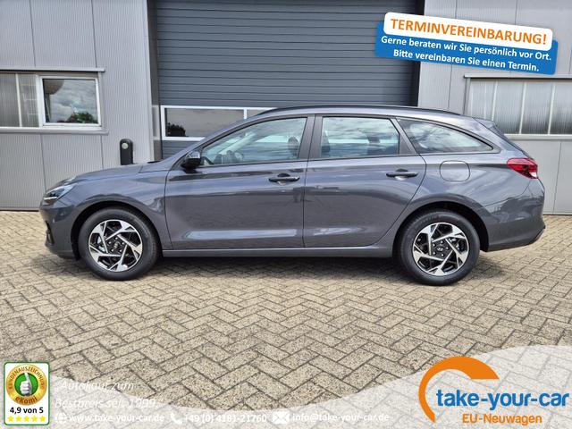 Hyundai i30 Kombi - 1.0 T-GDI 100PS Automatik AbstandsTempomat Toter-Winkel-Assistent Sitzheizung Lenkradheizung Klimaautomatik Navi 10,25"-Touchscreen DAB+ wireless Apple CarPlay + Android Auto PDC v+h Rückf.Kamera 16-LM Vorlauffahrzeug