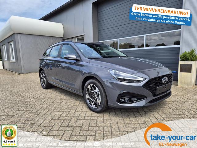 Hyundai i30 Kombi - 1.0 T-GDI 100PS Automatik Sitzheizung Lenkradheizung Klimaautomatik Navi 10,25"-Touchscreen DAB+ wireless Apple CarPlay + Android Auto PDC v+h Rückf.Kamera 16-LM Vorlauffahrzeug
