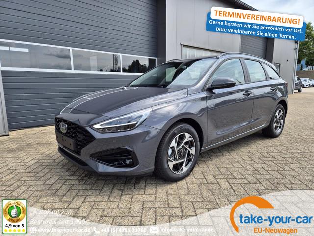 Hyundai i30 Kombi - 1.0 T-GDI 100PS Automatik AbstandsTempomat Toter-Winkel-Assistent Sitzheizung Lenkradheizung Klimaautomatik Navi 10,25"-Touchscreen DAB+ wireless Apple CarPlay + Android Auto PDC v+h Rückf.Kamera 16-LM Vorlauffahrzeug