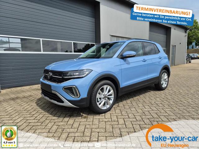 Volkswagen T-Cross - 1.0 TSI 116PS DSG Life LED-Matrix-Scheinwerfer Klimaautomatik Sitzheizung PDC Rückf.Kamera 17-LM abged.Scheiben 2xKeyless DAB+ Bluetooth Touchscreen Apple CarPlay Android Auto Vorlauffahrzeug