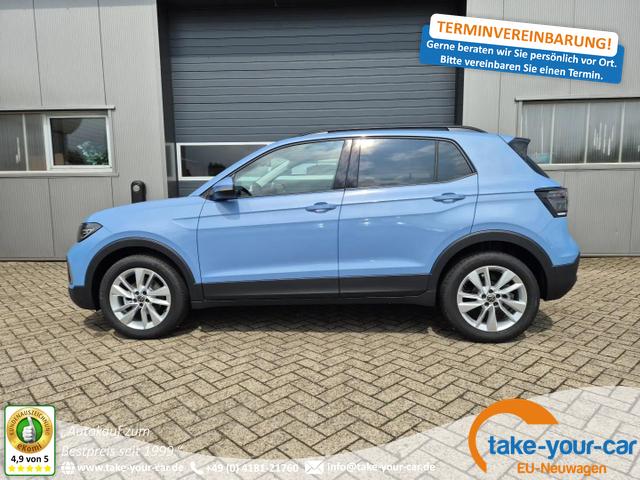 Volkswagen T-Cross - 1.0 TSI 116PS DSG Life LED-Matrix-Scheinwerfer Klimaautomatik Sitzheizung PDC Rückf.Kamera 17-LM abged.Scheiben 2xKeyless DAB+ Bluetooth Touchscreen Apple CarPlay Android Auto Vorlauffahrzeug