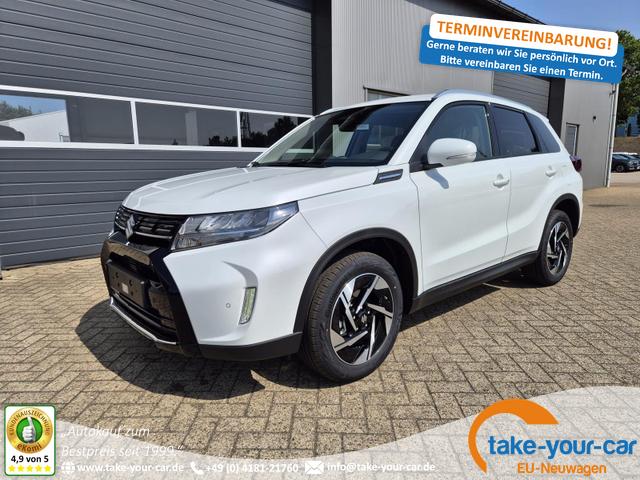 Suzuki Vitara - 1.4 Boosterjet 129PS Hybrid Comfort+ Teilleder mit Alcantara Navi Klimaautomatik Sitzheizung ACC PDC v+h Rückf.Kamera Suzuki-Radio Apple CarPlay Android Auto Touchscreen 2xKeyless 17-LM Vorlauffahrzeug