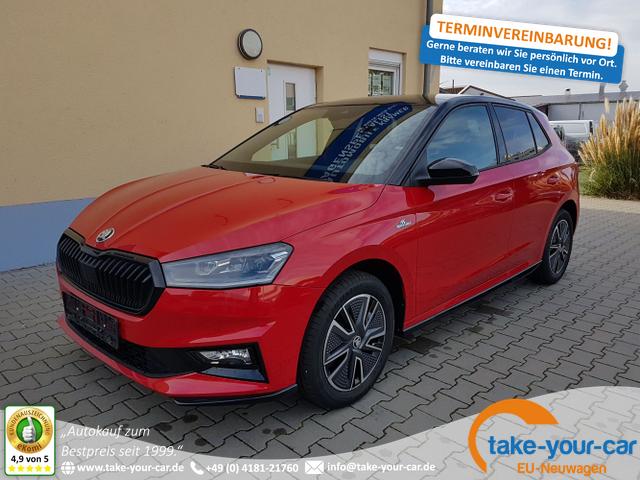 Skoda Fabia - Monte Carlo 5J. Garantie Kamera virt. Cockpit Klimaauto 16 Zoll LM Bi-LED Kessy Vorlauffahrzeug