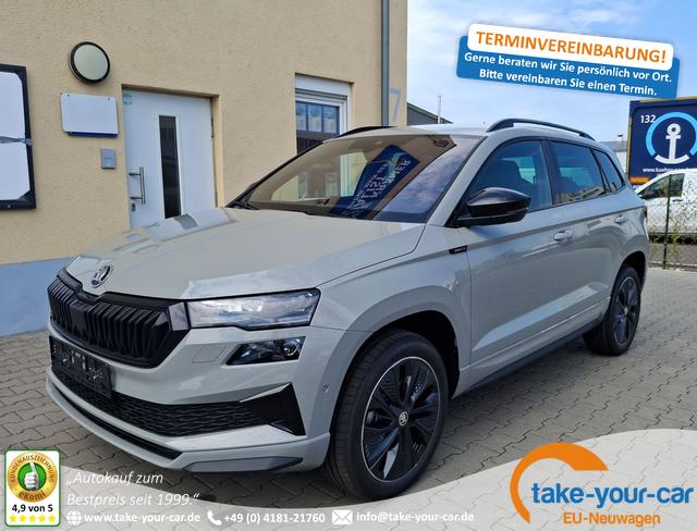 Skoda Karoq - Sportline 5J. Garantie AHK Sound Amundsen Matrix 360° ParkAssist Vorlauffahrzeug