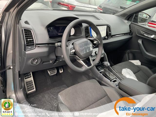 Skoda Karoq - Sportline 4x4 2.0 TSI DSG Sportline, Pano, AHK, Navi, Teilleder, Side, 5 J.-Garantie Vorlauffahrzeug