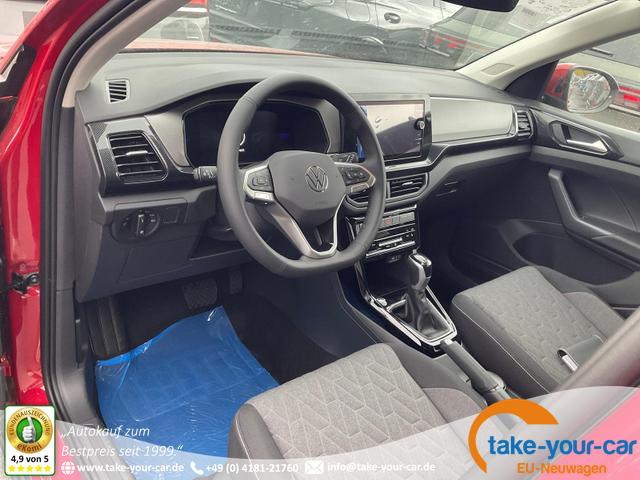 Volkswagen T-Cross - 1.5 TSI 110 kW Life DSG Life, AHK, IQ.Light, ACC, Side, Kamera, 17-Zoll, Winterpaket Vorlauffahrzeug