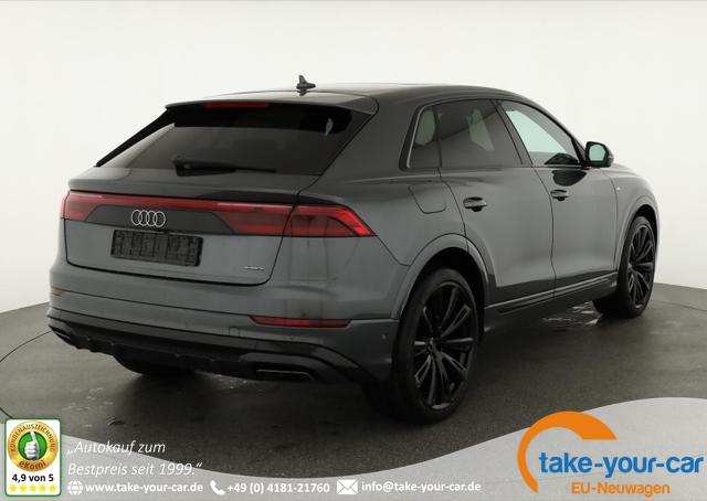 Audi Q8 - 50 TDI quattro qu S-LINE, Luft, Pano, B&O, 23-Zoll, AHK, Leder, AreaView, Optik schwarz Vorlauffahrzeug