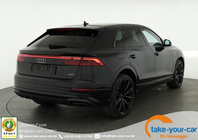Audi Q8 - 50 TDI quattro qu S-LINE, Luft, Pano, B&O, 23-Zoll, AHK, Leder, AreaView, Optik schwarz Vorlauffahrzeug