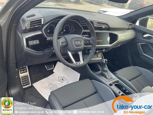 Audi Q3 Sportback - 45 TFSI quattro S line qu S-LINE, AHK, 19-Zoll, Optik schwarz, Navi, Kamera, el. Klappe Vorlauffahrzeug