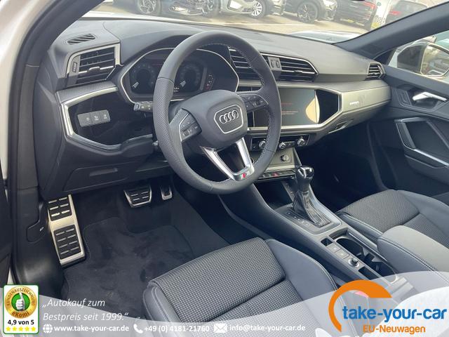 Audi Q3 Sportback - 45 TFSI quattro S line qu S-LINE, AHK, 19-Zoll, Optik schwarz, Navi, Kamera, el. Klappe Vorlauffahrzeug