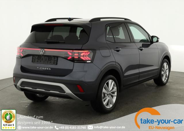 Volkswagen T-Cross - 1.0 TSI 85 kW Life DSG Life, IQ.Light, AHK, ACC, Kamera, 17-Zoll, Winterpaket Vorlauffahrzeug