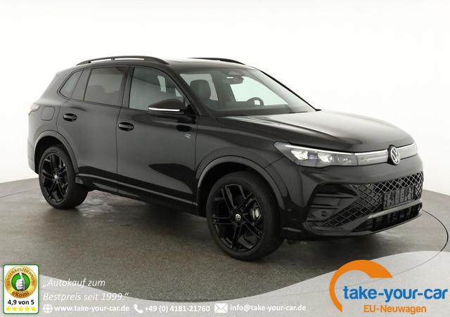 Volkswagen Tiguan - 2.0 TDI 142 kW 4Motion R-Line DSG 4M Black, Leder, Pano, 20-Zoll, IQ.Light, Harman, HuD Vorlauffahrzeug