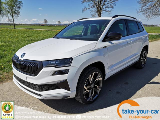 Skoda Karoq - Sportline 2.0TDI DSG 4x4 AHK Matrix Leder 19 Zoll Vorlauffahrzeug