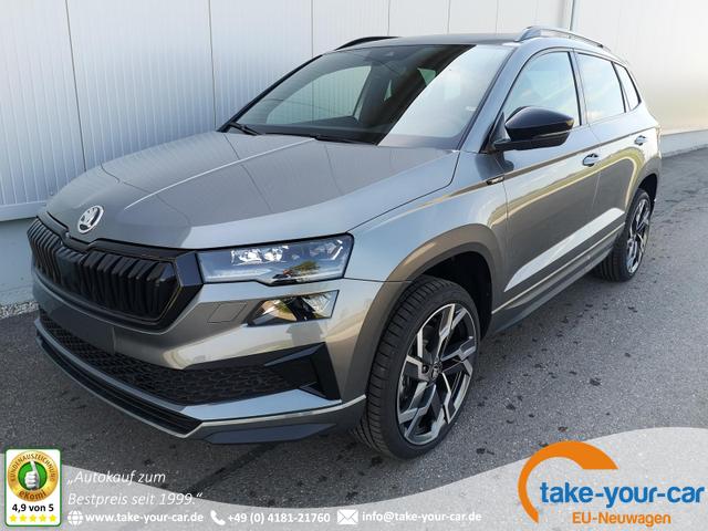 Skoda Karoq - Sportline 2.0TDI DSG 4x4 AHK Matrix Leder 19 Zoll Vorlauffahrzeug
