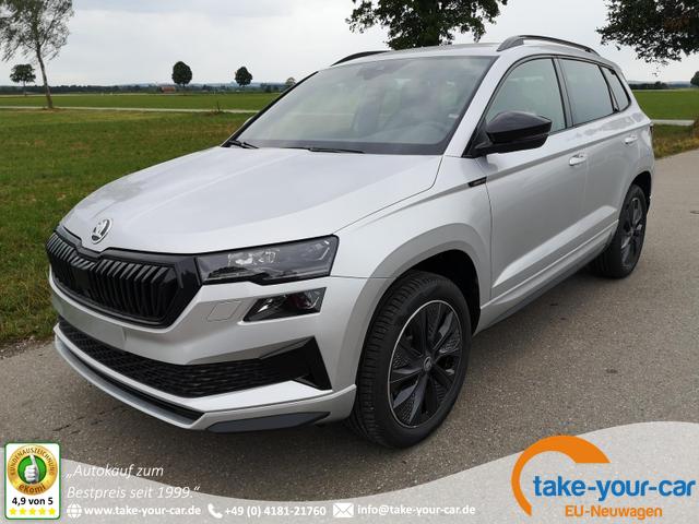 Skoda Karoq - Sportline 2.0TDI DSG 4x4 AHK Matrix Navi ACC Vorlauffahrzeug