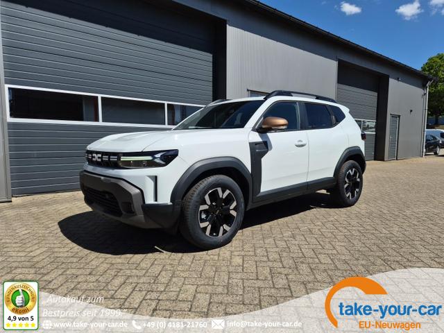 Dacia Duster - Extreme Hybrid 140PS Automatik 1.6 SCE Lenkradheizung Sitzheizung 4x Kamera Teil-Leder Klimaautomatik Bluetooth Apple Carplay Android Auto PDC v+h 2xKeyless 17-LM Vorlauffahrzeug