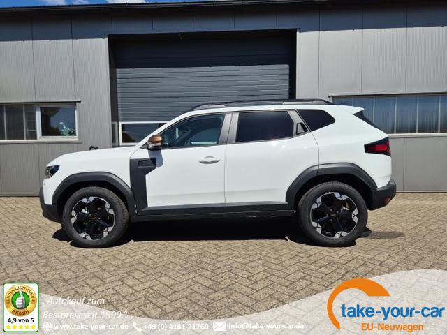 Dacia Duster - Extreme Hybrid 140PS Automatik 1.6 SCE 4x Kamera elektr.Parkbremse Teil-Leder Klimaautomatik Bluetooth Apple Carplay Android Auto PDC v+h 2xKeyless 18"LM Vorlauffahrzeug